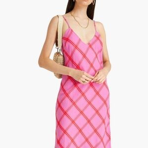 Mara Hoffman Pink and Red Patterned Dress